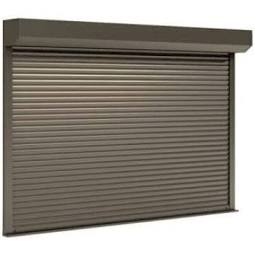 Detaliu 3 — Ușă garaj automată 3200 × 2500, lamele ABBA 55 mm, maro 8014, maro 8019